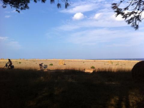 Biking and camping in Salento Puglia