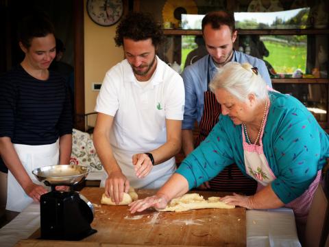 bike touring cooking